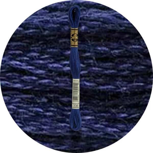 DMC Mouliné Spécial 25 Broderigarn, Ensfarvet, Blå/Lilla nuancer